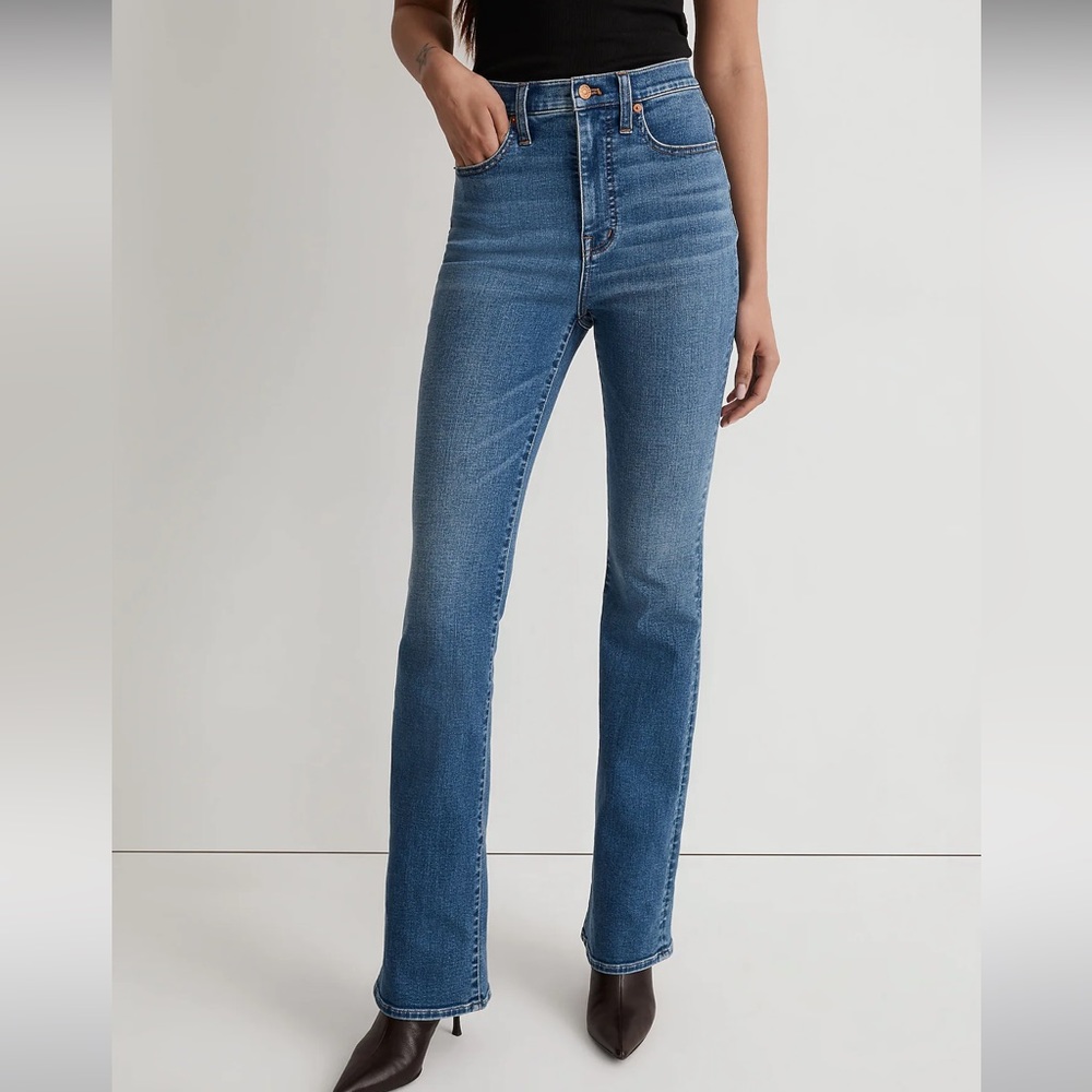 Madewell Skinny Flare Jeans in Elevere Wash | High Rise
